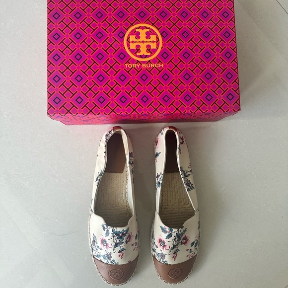 Tory Burch leather floral print espadrilles - Picture 6 of 7